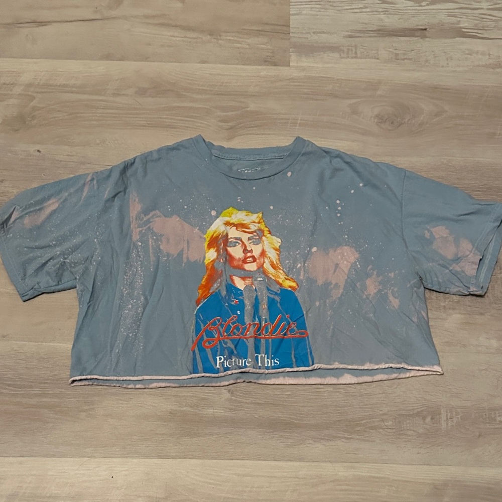 Blondie Crop Top with tie-dye look